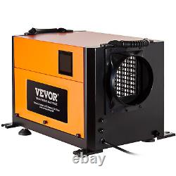 VEVOR 120 Pints Commercial Dehumidifier with Drain Hose Water Damage Restoration