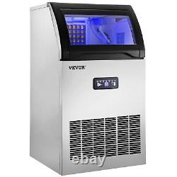 VEVOR 121LB/24H Commercial Ice Maker Built-in Ice Cube Machine 29Lb Storage 365W