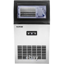 VEVOR 121LB/24H Commercial Ice Maker Built-in Ice Cube Machine 29Lb Storage 365W