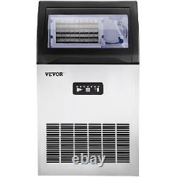 VEVOR 121LB/24H Commercial Ice Maker withBuilt-in Blue Light Ice Cube Machine 365W