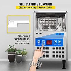 VEVOR 125LBS/24H Commercial Ice Maker Freestand Ice Cube Machine 514 Ice Tray
