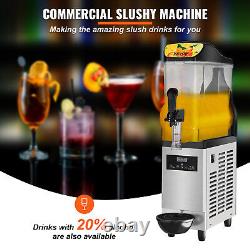 VEVOR 12L Commercial Slush Machine Maker Daiquiri Smoothie Frozen Drink 3.2 Gal