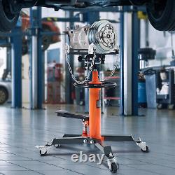 VEVOR 1322-1660 lbs Hydraulic Transmission Jack 360° Swivel Wheels Lift Hoist