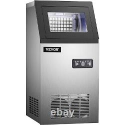 VEVOR 132LB/24H Commercial Ice Maker Freestand Ice Cube Machine 58 Tray 410W
