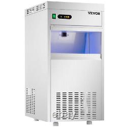 VEVOR 132LBS Commercial Snow Flake Ice Maker 33LBS Storage Snowflake Ice Machine