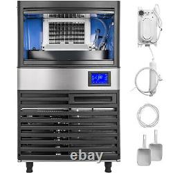 VEVOR 155Lbs/24H Commercial Ice Maker Ice Cube Maker Machine LCD-Control Panel
