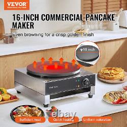 VEVOR 16-Inch Electric Crepe Maker Commercial Crepe Machine 1700W Non-stick