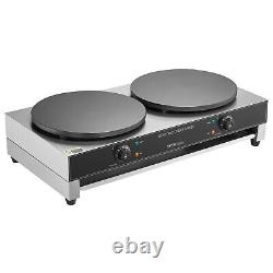 VEVOR 16-Inch Electric Crepe Maker Commercial Crepe Machine 3400W Double Head