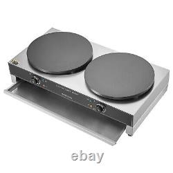 VEVOR 16-Inch Electric Crepe Maker Commercial Crepe Machine 3400W Double Head