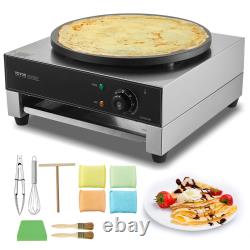 VEVOR 16 in Electric Crepe Maker Commercial Crepe Machine 1700/3400W Non-stick