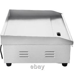 VEVOR 1600W 18 Commercial Electric Griddle Countertop Griddle Flat Top Grill