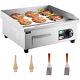 Vevor 1600w 22 Commercial Electric Countertop Griddle Flat Top Grill Hot Plate