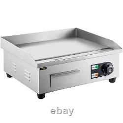 VEVOR 1600W 22 Commercial Electric Countertop Griddle Flat Top Grill Hot Plate