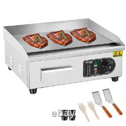 VEVOR 18 Commercial Electric Griddle Countertop Flat Top Grill 1700W