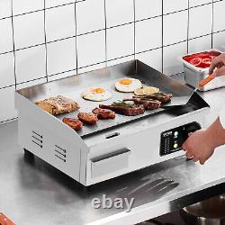 VEVOR 18 Commercial Electric Griddle Countertop Flat Top Grill 1700W