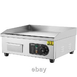 VEVOR 18 Commercial Electric Griddle Countertop Flat Top Grill 1700W