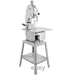 VEVOR 1800W Commercial Electric Meat Bandsaw Stainless Steel Bone Sawing Machine