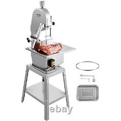 VEVOR 1800W Commercial Electric Meat Bandsaw Stainless Steel Bone Sawing Machine