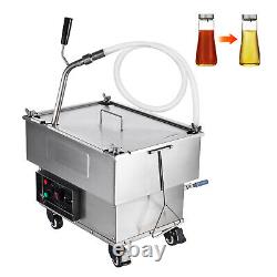 VEVOR 18L Fryer Oil Filter Hose Commercial Cooking Filtration System Restaurant