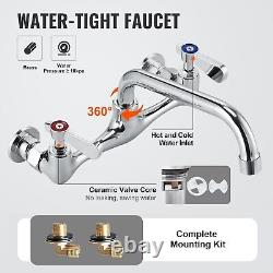 VEVOR 18x18 Commercial Utility & Prep Sink 1 Compartment Stainless Steel NSF