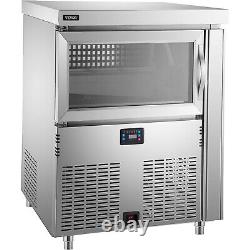 VEVOR 200LBS/24H Commercial Ice Maker Undercounter Freestand Ice Cube Machine