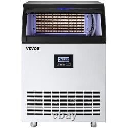 VEVOR 200Lbs/24H Commercial Ice Maker Built-in Ice Cube Machine withWater Filter