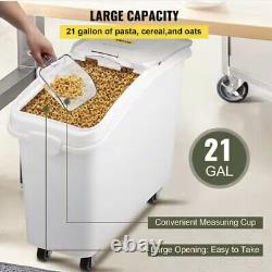 VEVOR 21 Gallon Ingredient Bin with Scoop Sliding Lid Commercial Food Storage
