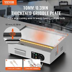 VEVOR 22 Commercial Electric Griddle 3200 W Countertop Flat Top Grill 122? -572