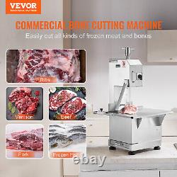 VEVOR 2200W Commercial Electric Meat Bandsaw Stainless Steel Bone Sawing Machine