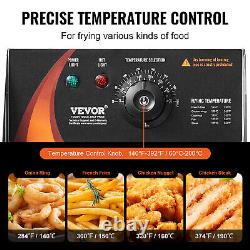 VEVOR 22L Commercial Deep Fryer Electric Countertop Fryer Restaurant Fry Basket