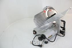 VEVOR 240 Watt Electric Commercial Meat Slicer w Adjustable Thickness Silver