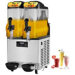 VEVOR 24L Commercial Slush Machine Daiquiri Margarita Smoothie Frozen Drink 900W