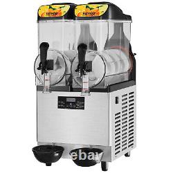 VEVOR 24L Commercial Slush Machine Daiquiri Margarita Smoothie Frozen Drink 900W