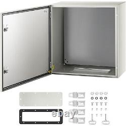 VEVOR 24x24x12'' Carbon Steel Electrical Enclosure IP65 Wall Mount Junction Box