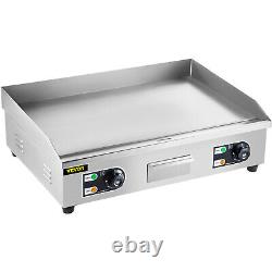 VEVOR 26 Commercial Electric Countertop Griddle Flat Top Grill 3200KW BBQ
