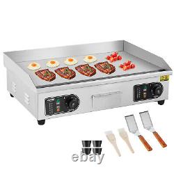 VEVOR 26 Commercial Electric Countertop Griddle Flat Top Grill Hot Plate 2800W