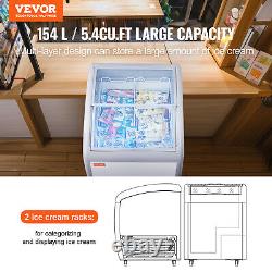 VEVOR 26 Commercial Ice Cream Display Gelato Dipping Freezer Cabinet 5.4 Cu. Ft