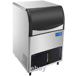 VEVOR 265LBS/24H Commercial Ice Maker Ice Cube 121LBS Bin Storage Wifi LCD Panel