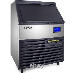 VEVOR 265LBS Commercial Ice Maker Ice Cube Machine 77LBS Storage withWater Pump