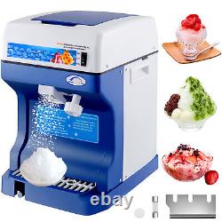 VEVOR 265LBS/H Commercial Ice Shaver Crusher Snow Cone Machine Tabletop Maker