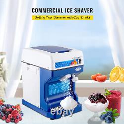 VEVOR 265LBS/H Commercial Ice Shaver Crusher Snow Cone Machine Tabletop Maker