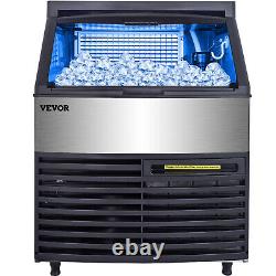 VEVOR 265Lbs/24H Commercial Ice Maker Ice Cube Making Machine withWater Filter LED