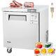 Vevor 28 Commercial Undercounter Worktop Reach In Freezer Prep Table 7.4 Cu. Ft