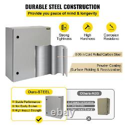 VEVOR 28x20x8 Carbon Steel Electrical Enclosure IP65 Waterproof Junction Box UL