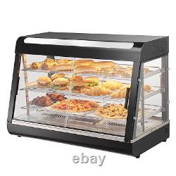 VEVOR 3-Tier Commercial Food Warmer Display Countertop Pizza Cabinet with Light