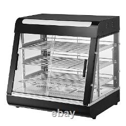 VEVOR 3-Tier Commercial Food Warmer Display Countertop Pizza Cabinet with Light