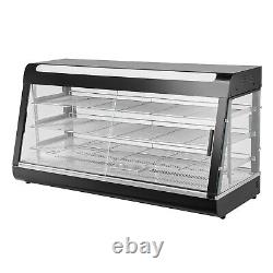 VEVOR 3-Tier Commercial Food Warmer Display Countertop Pizza Cabinet with Light