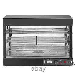 VEVOR 3-Tier Commercial Food Warmer Display Countertop Pizza Cabinet with Light