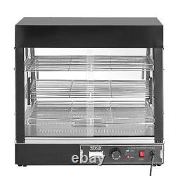 VEVOR 3-Tier Commercial Food Warmer Display Countertop Pizza Cabinet with Light