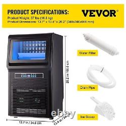 VEVOR 30 KG/24H Commercial Ice Maker Built-in Freestand Ice Cube Machine 350W